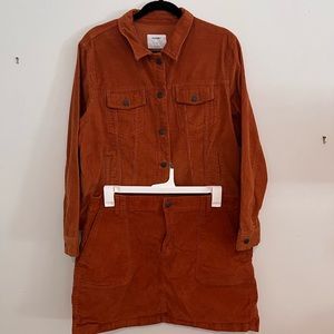 Burnt Orange jacket and skirt set
